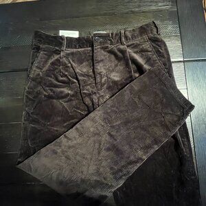 Black Corduroy Pants Regular Fit/Coupe Standard US Size 32/32 H&M